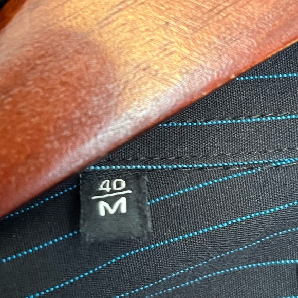 Selected Homme Men's Black Striped Shirt size medium - Picture 5 of 6